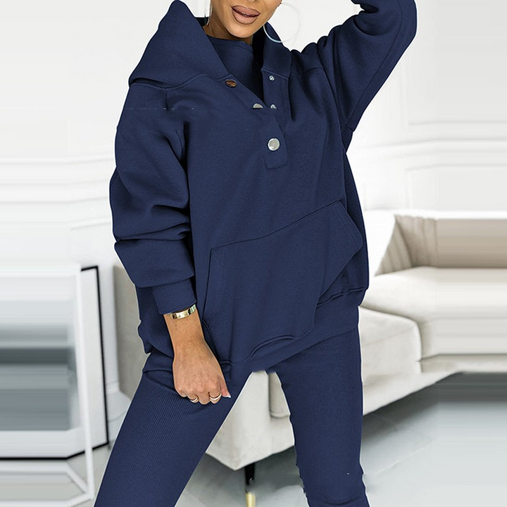 Trendy Lounge Set of 3 - Elena-Blue-S-Nora Luxe