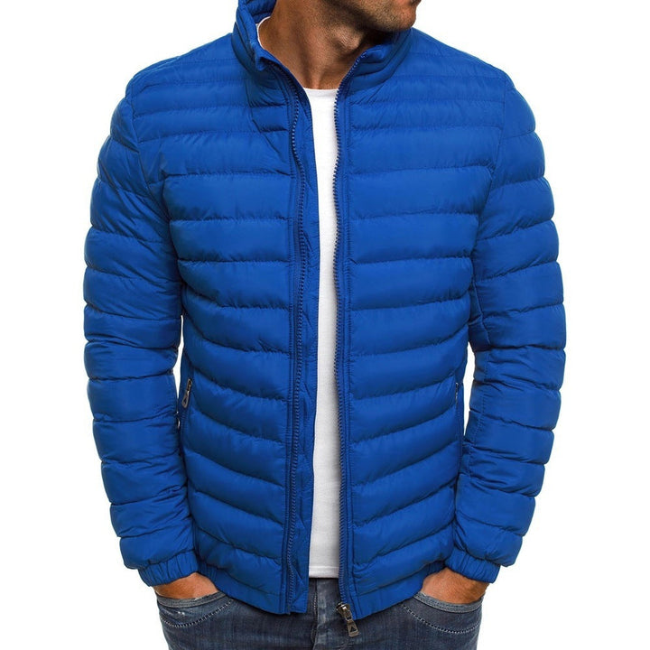 Trendy Luxe Men's Down Jacket - Xander-Dark Blue-S-Nora Luxe