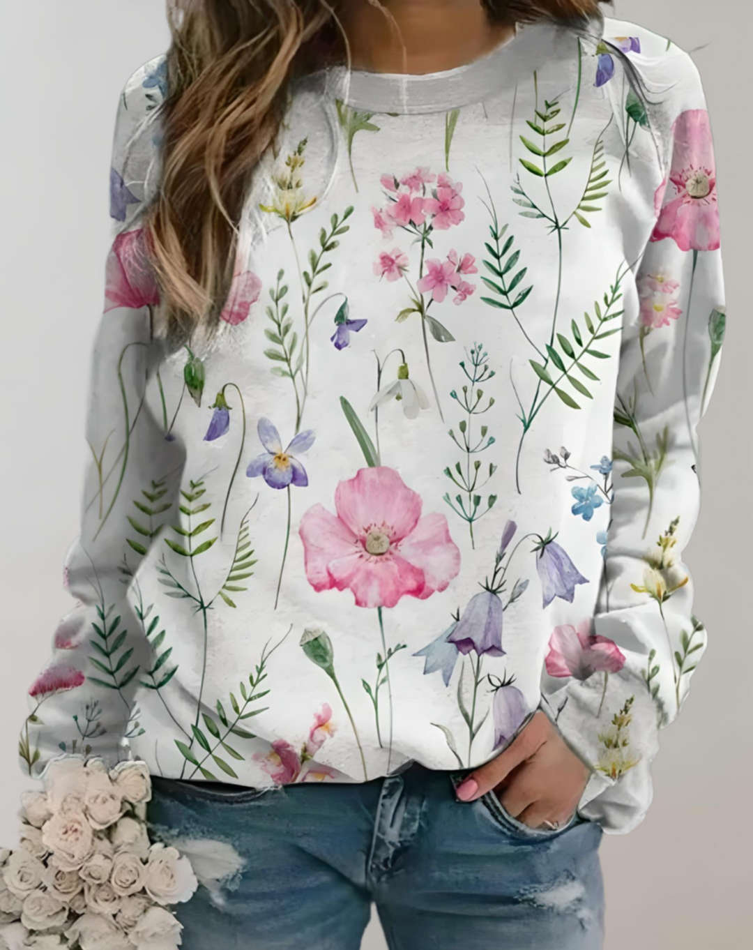 Trendy Luxurious Ladies' Sweater - Isabella-White-S-Nora Luxe