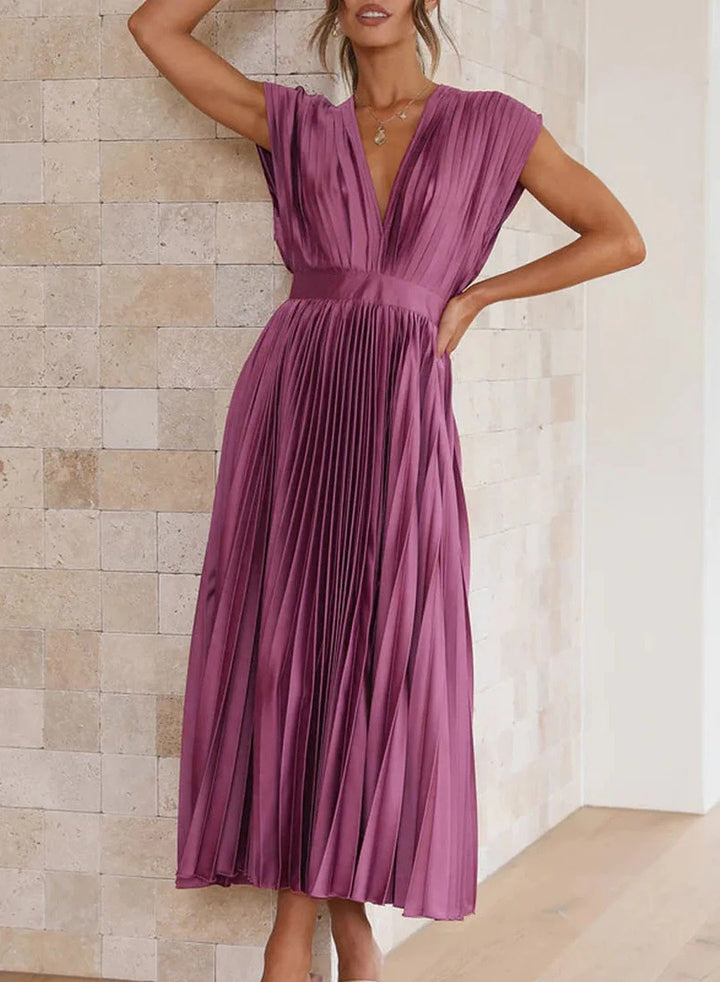 Trendy Maxi Dress - Elara-Green-XS-Nora Luxe