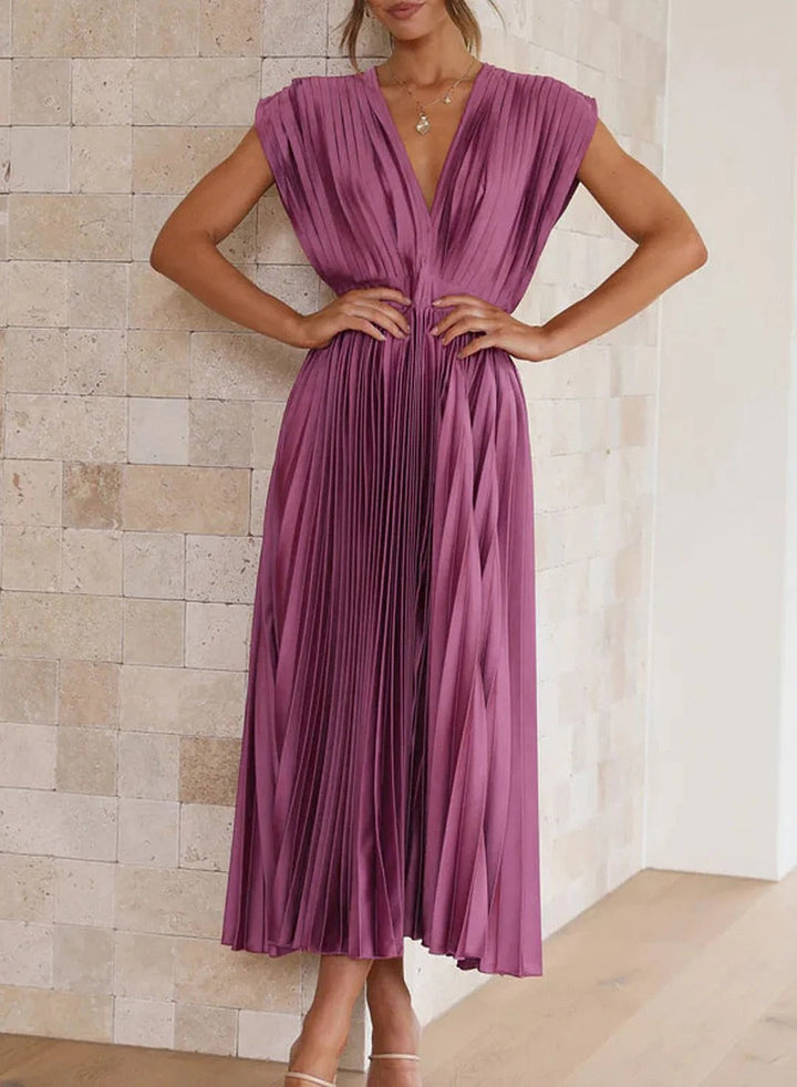 Trendy Maxi Dress - Elara-Lila-XS-Nora Luxe