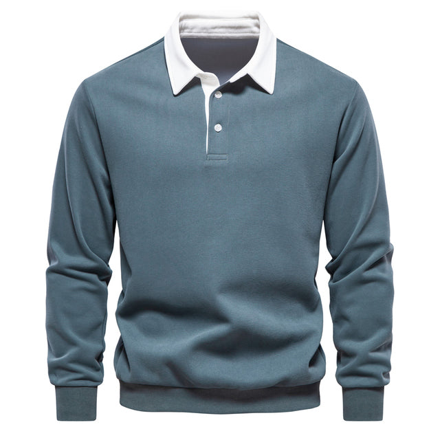 Trendy Men's Polo Pullover - James-Green-S-Nora Luxe