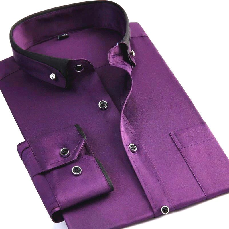 Trendy Men's Shirt - Victor-Purple-XS-Nora Luxe
