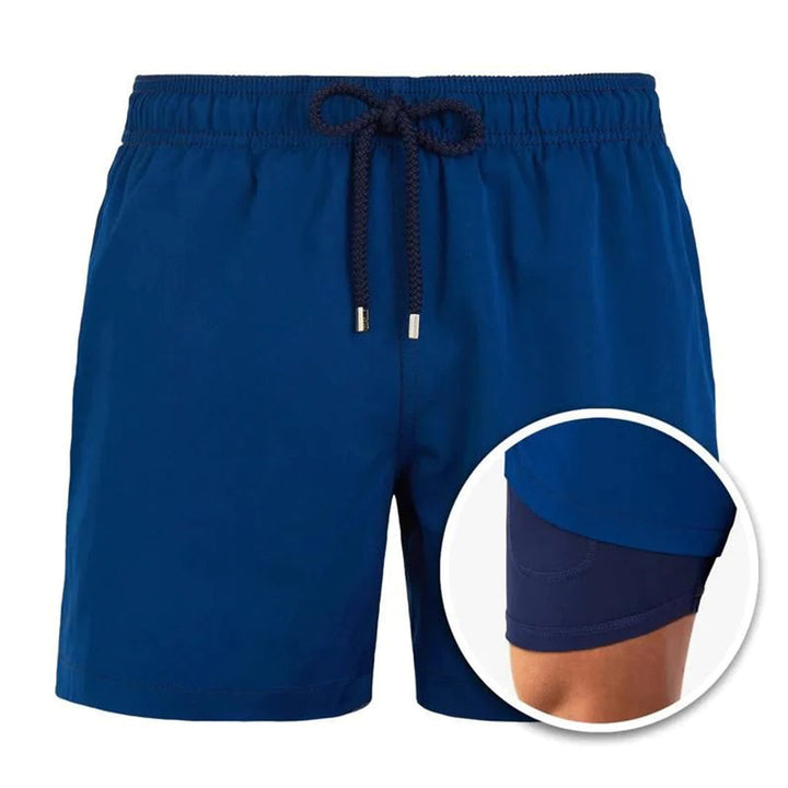 Trendy Men's Swimming Shorts with Print – Julien-Blue-S-State of Style