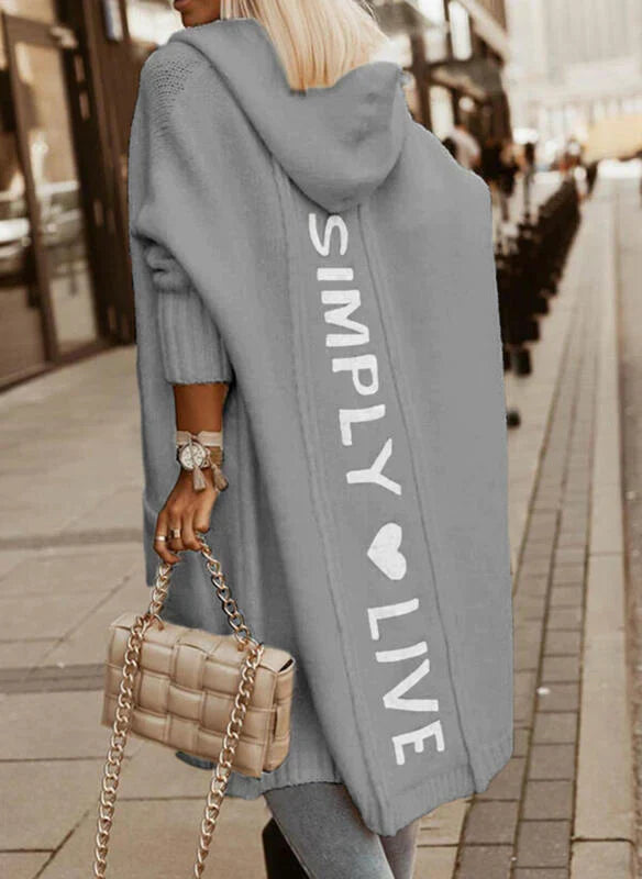 Trendy Oversized Women's Cardigan - Amelie-Gray-S-Nora Luxe
