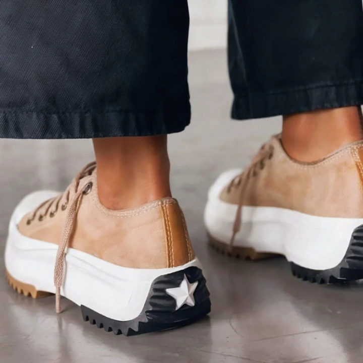 Trendy Platform Sneakers for Women - Nova-White-4.5-Nora Luxe