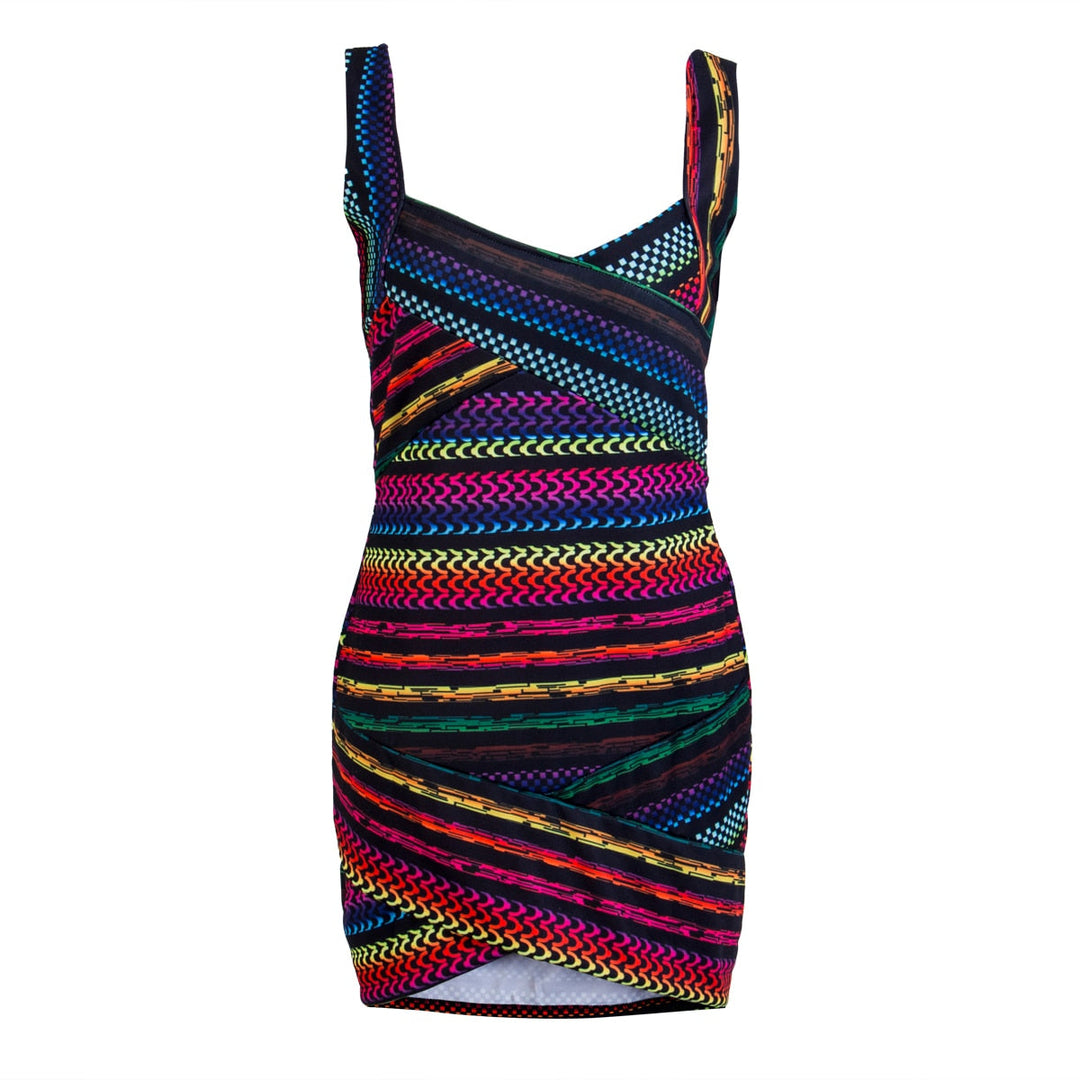 Trendy Striped Bodycon Mini Dress for Women – Liana-S-Nora Luxe