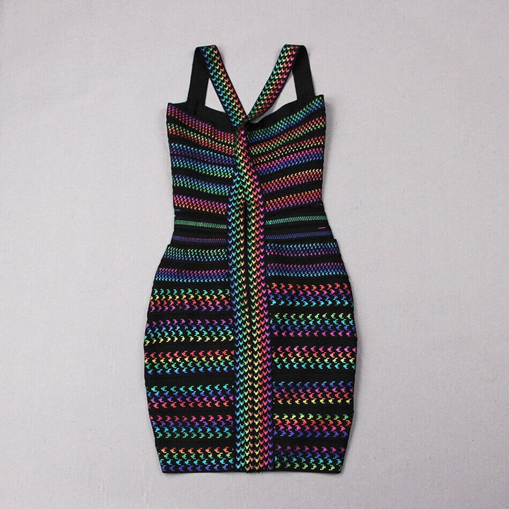 Trendy Striped Bodycon Mini Dress for Women – Liana-S-Nora Luxe