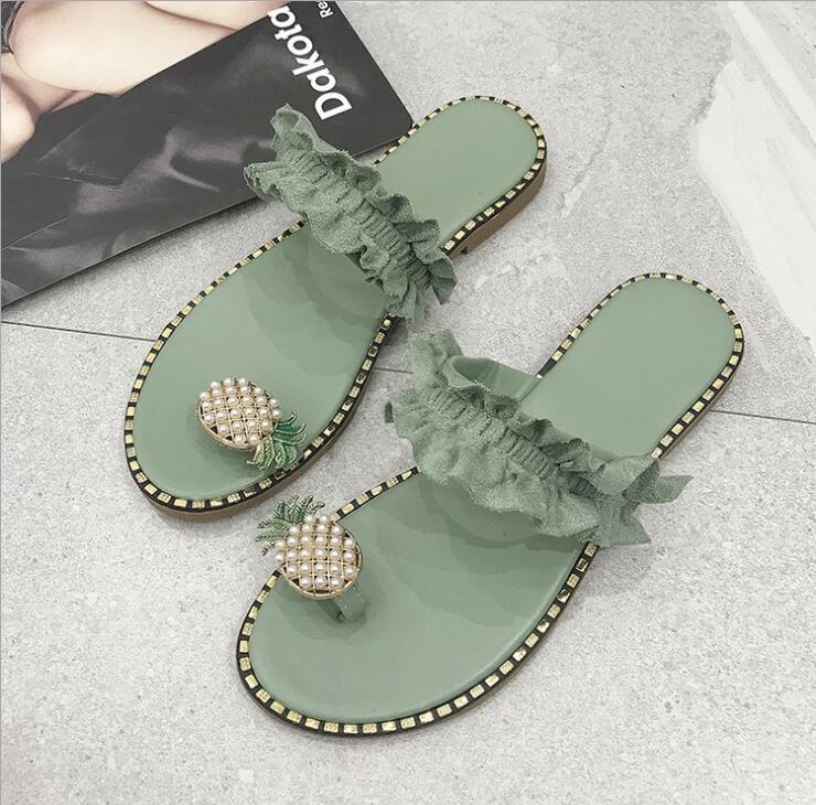 Trendy summer shoes with comfort sole – Lina-Green-2.5-The Livary