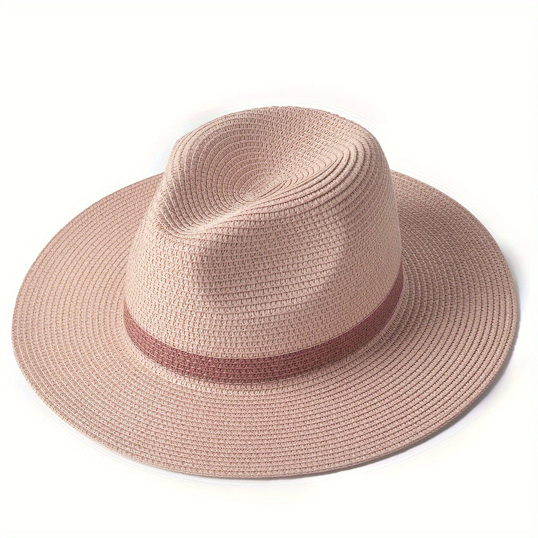 Trendy sun hat with a wide brim for ladies and gentlemen – SunShield Panama-Khaki-M/L-The Livary