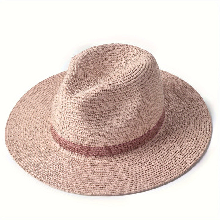 Trendy sun hat with a wide brim for ladies and gentlemen – SunShield Panama-Khaki-M/L-The Livary