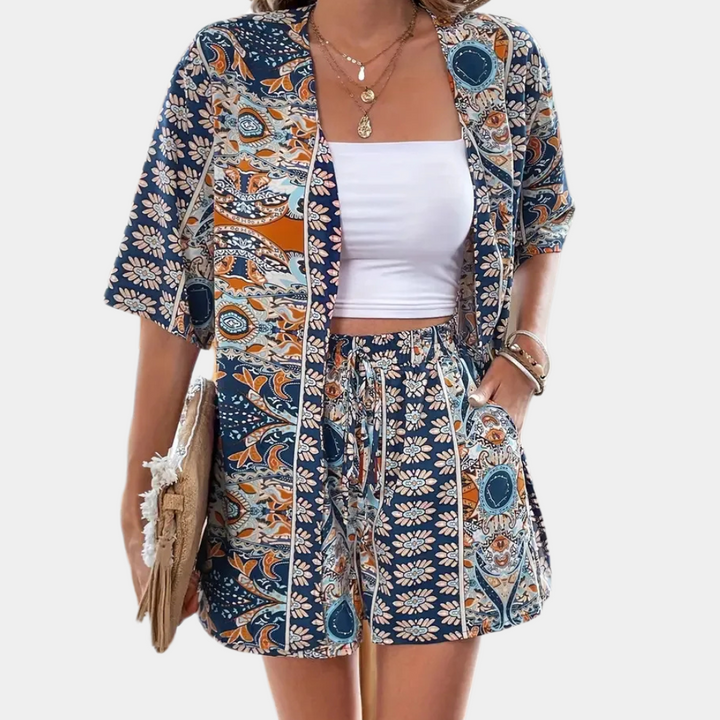 Trendy Two-Piece Summer Set for Women - Noëlle-XS-Nora Luxe
