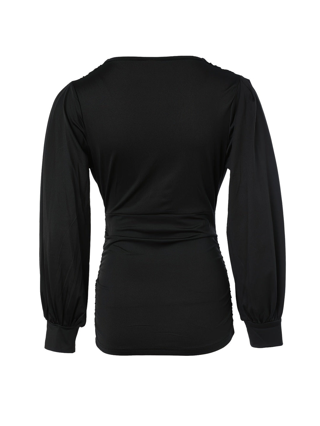 Trendy V-Neck Top With Charming Ruffles - Elise-S-Khaki-Nora Luxe