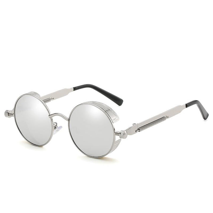 Trendy vintage sunglasses for ladies & gentlemen – Savino-Silver mirror-Nora Luxe