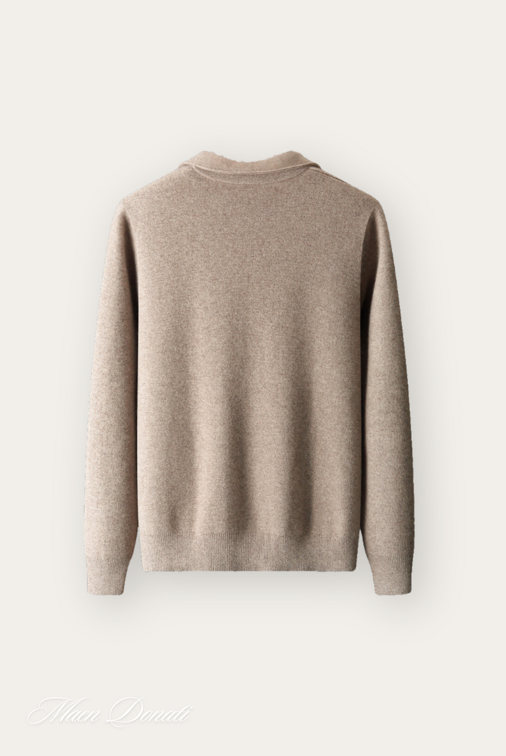 Trendy Warm Men's Pullover - Arthur-Light brown-S-Nora Luxe