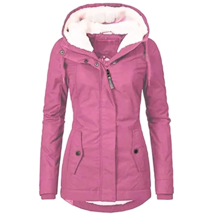 Trendy Winter Coat for Women - Evelina-Green-S-Nora Luxe