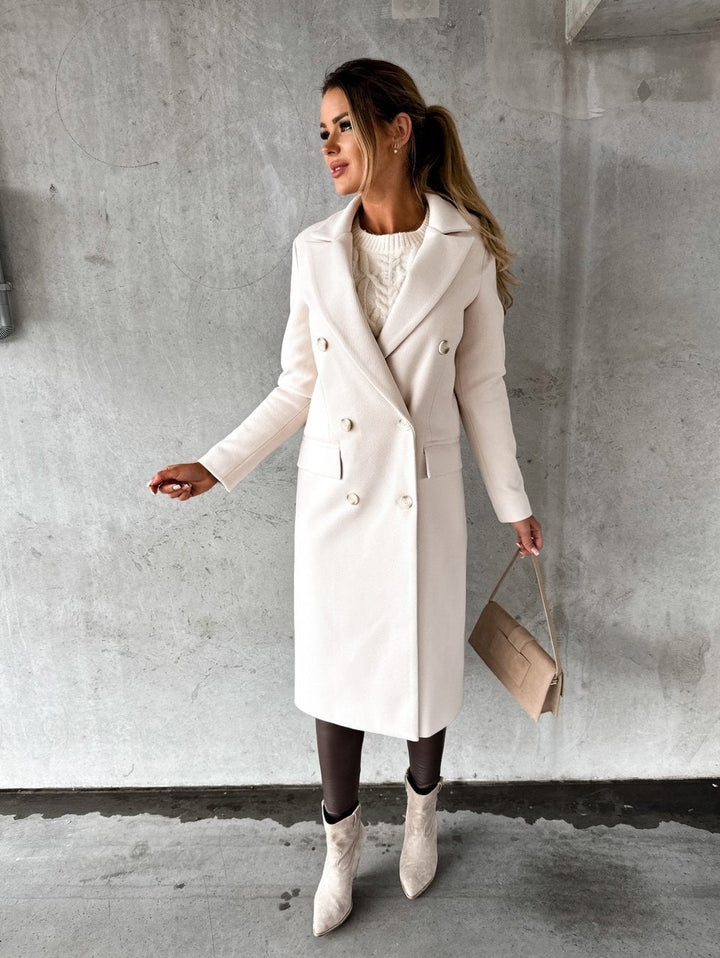 Trendy Winter Jacket for Women - Valeria-Cream-S-Nora Luxe