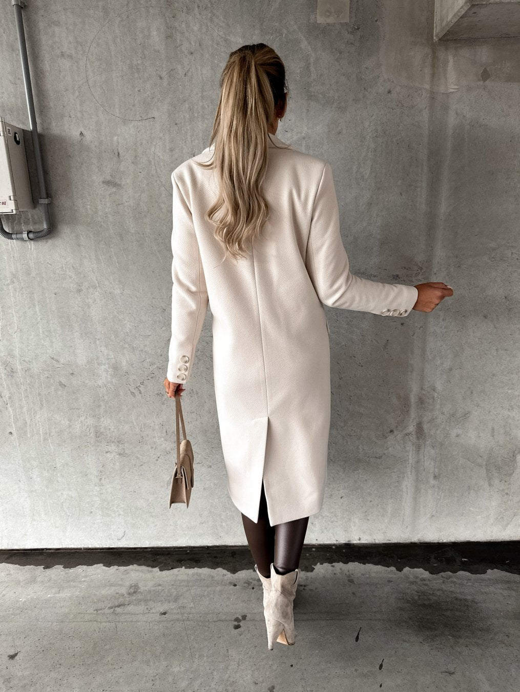 Trendy Winter Jacket for Women - Valeria-Cream-S-Nora Luxe