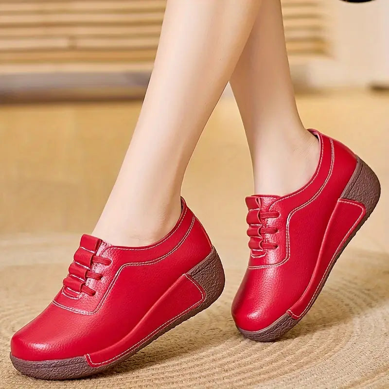 Trendy Women's Tennis Shoes - Marisela-Red-2.5-Nora Luxe