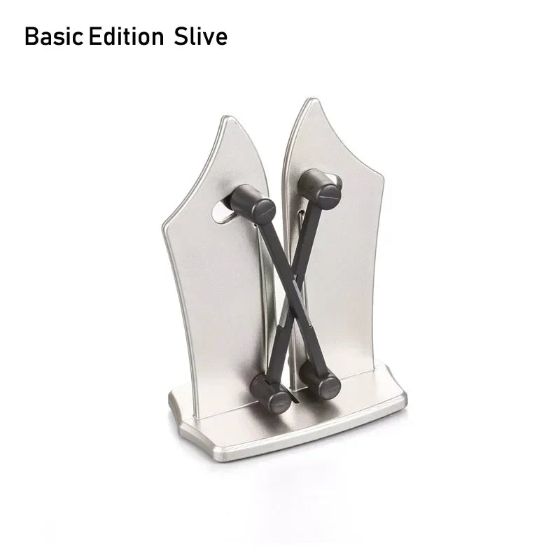 Triple-Action Knife Sharpener - SharpMaster Pro-Metal Black-Nora Luxe