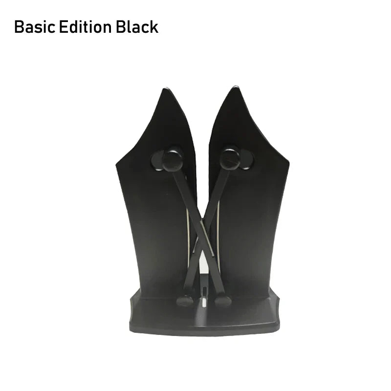 Triple-Action Knife Sharpener - SharpMaster Pro-Metal Black-Nora Luxe