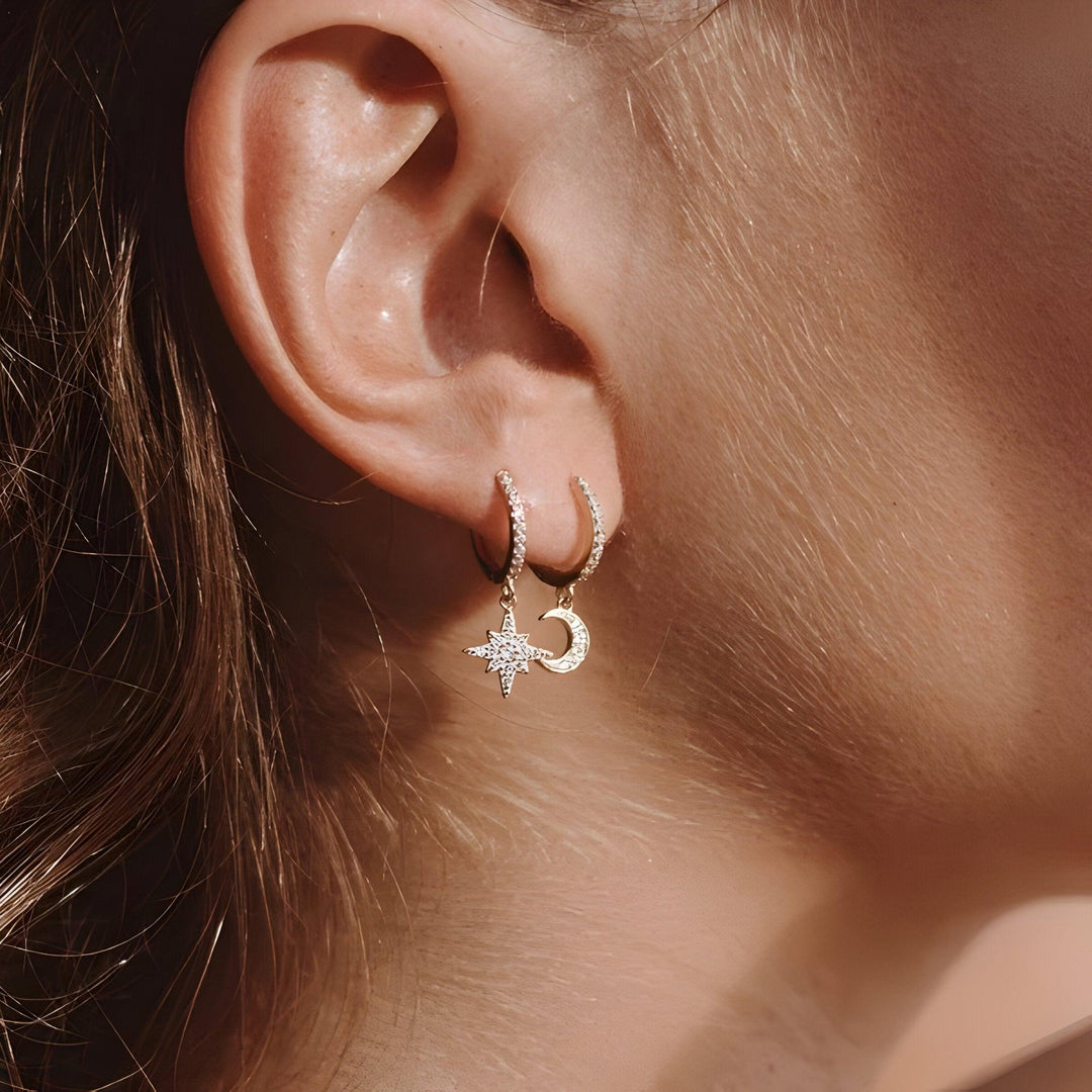 Twilight Sparkle Earrings - Lyra-Gold-Nora Luxe