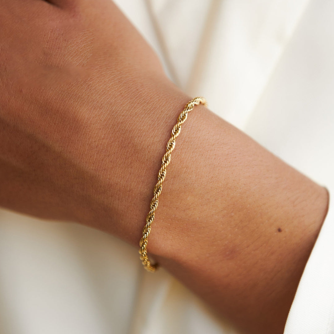 Twisted Link Bracelet - Sienna-Gold-Nora Luxe