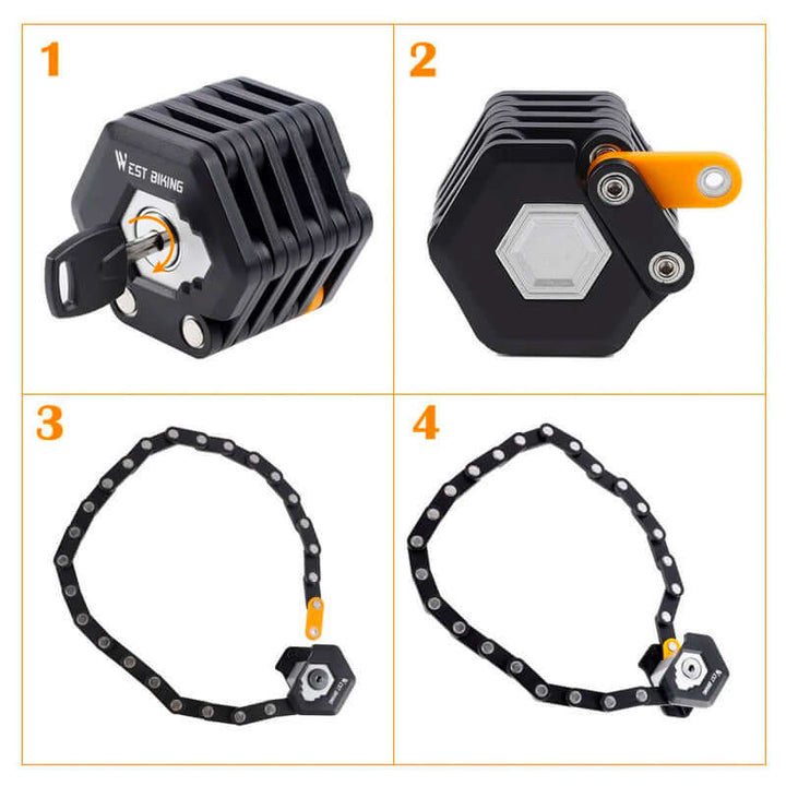 Ultimate Safe Bike Lock - TitanLock Pro-1 Bicycle lock-Nora Luxe