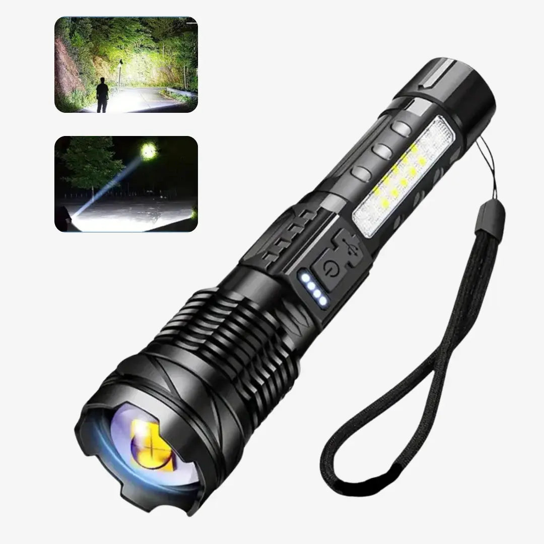 Ultra-bright Military Torch with 5000 Lumens - PowerBeam-Nora Luxe