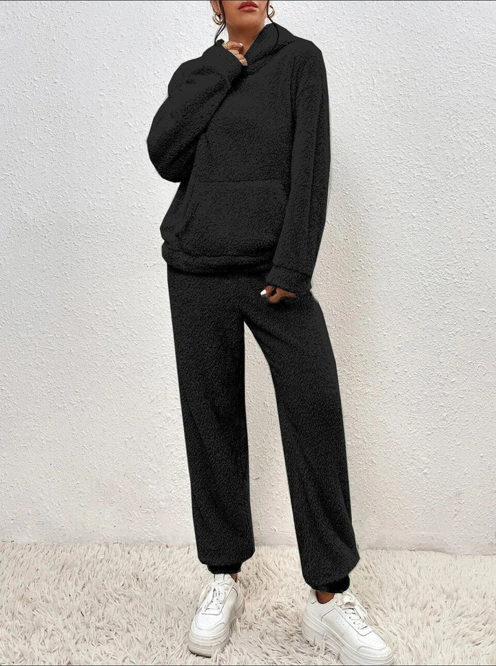 Ultra-Comfortable Teddy Loungewear with Hood - Lana-White-XS-Nora Luxe