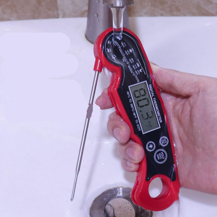 Ultra-fast Digital Meat Thermometer – GrillGauge-Red-Nora Luxe