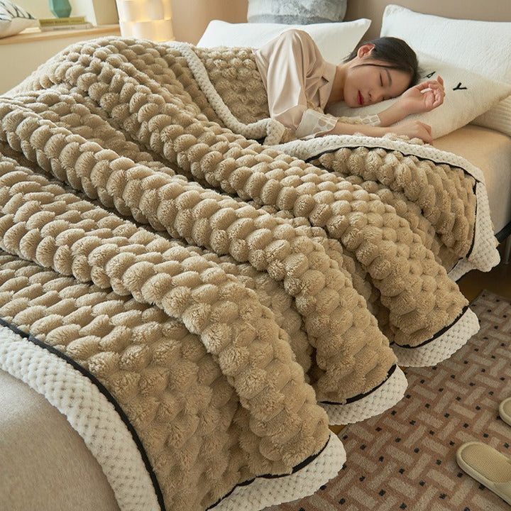 Ultra Soft Comfy Blanket - Eloise-Beige-Small 48.03 × 77.95 in-Nora Luxe