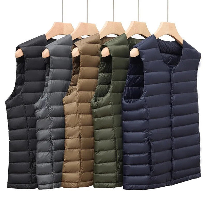 Ultralight down vest for men – Laurent-Black-S-Nora Luxe