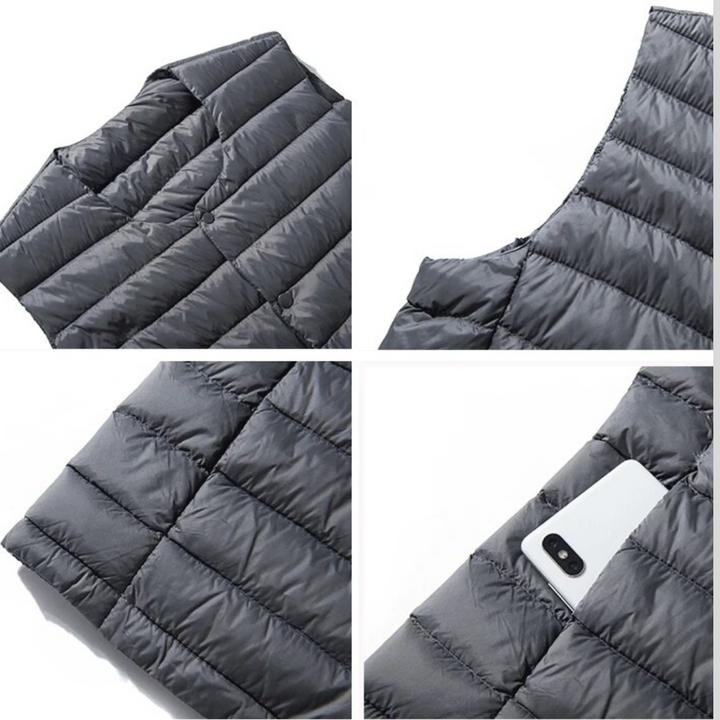 Ultralight down vest for men – Laurent-Black-S-Nora Luxe