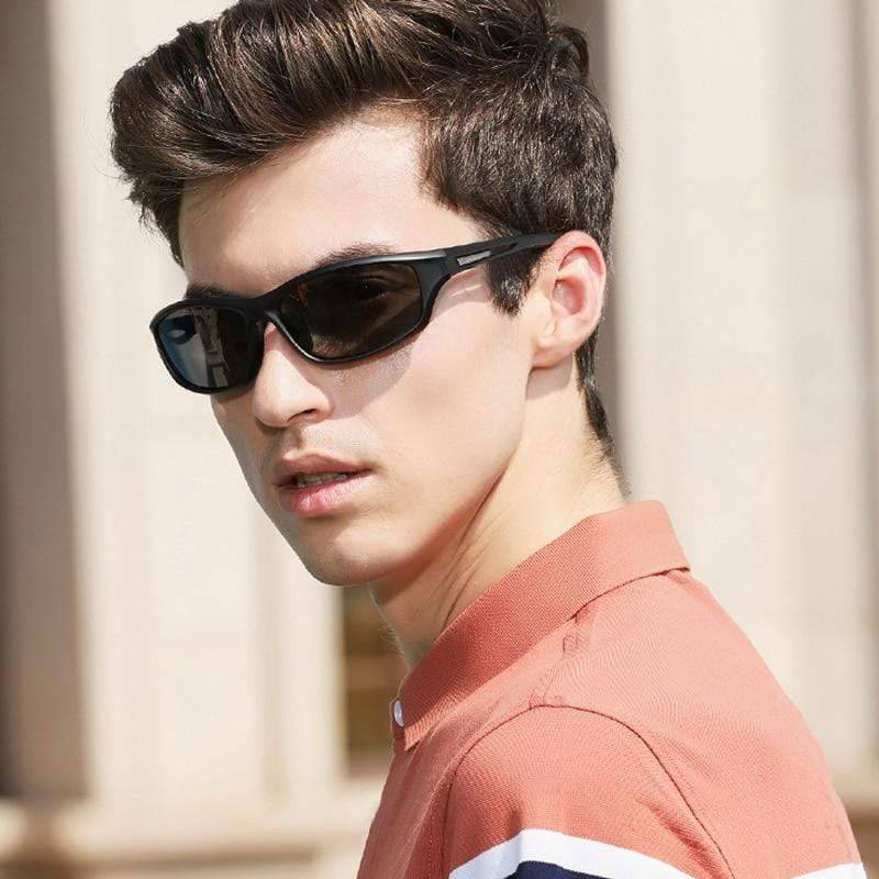 Ultralight polarising sunglasses with UV protection – Marco-Black Grey-Nora Luxe