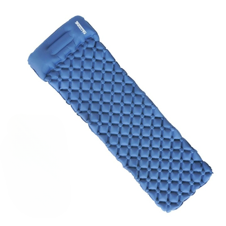 Ultralight Waterproof Sleeping Mat with Built-in Pump - AirRest-Blue-Nora Luxe