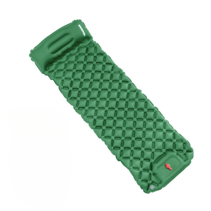 Ultralight Waterproof Sleeping Mat with Built-in Pump - AirRest-Olive green-Nora Luxe