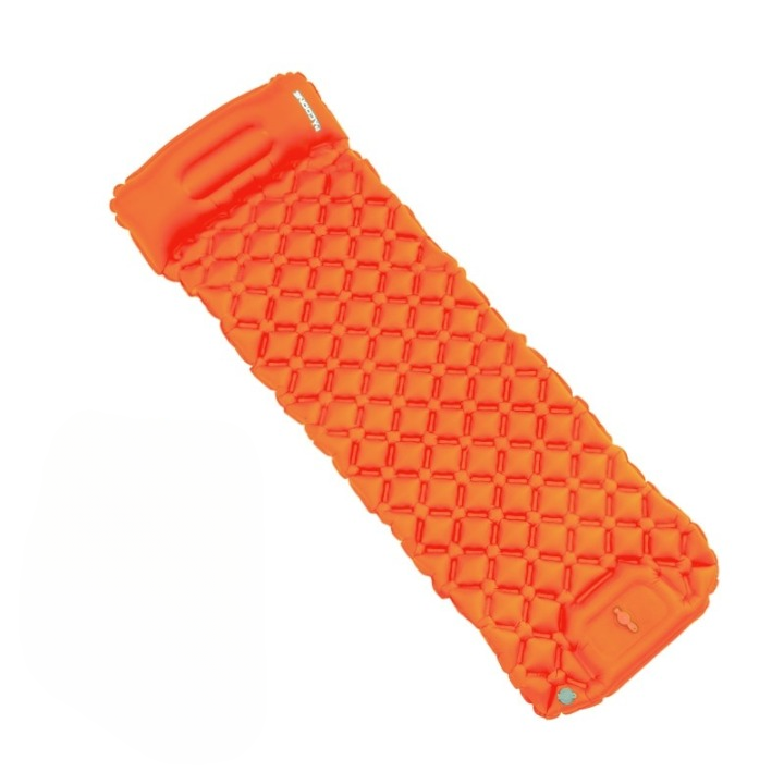 Ultralight Waterproof Sleeping Mat with Built-in Pump - AirRest-Orange-Nora Luxe