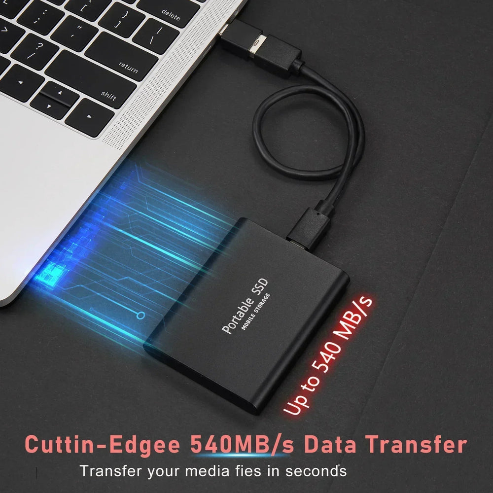 Ultraspeed External SSD - SpeedDrive Pro-Black-2TB-Nora Luxe