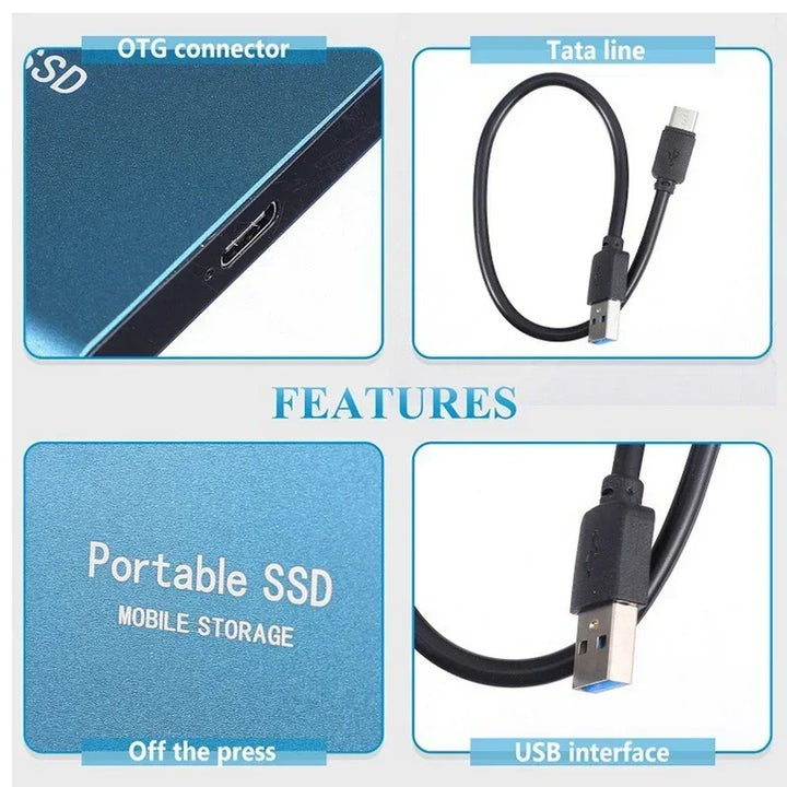 Ultraspeed External SSD - SpeedDrive Pro-Black-2TB-Nora Luxe