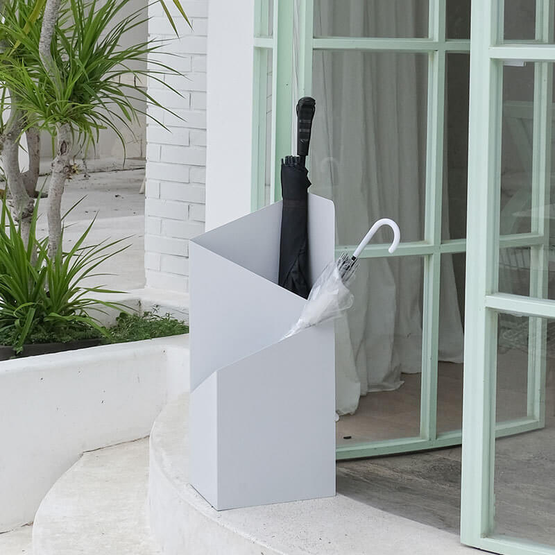 Umbrella stand with drip tray – Strömma-Red-The Livary