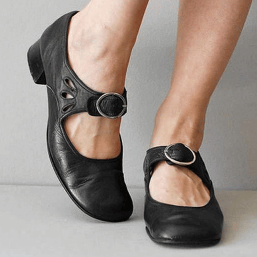 Unique and Comfortable Ladies Leather Sandals – Marisa-Black-3-Nora Luxe