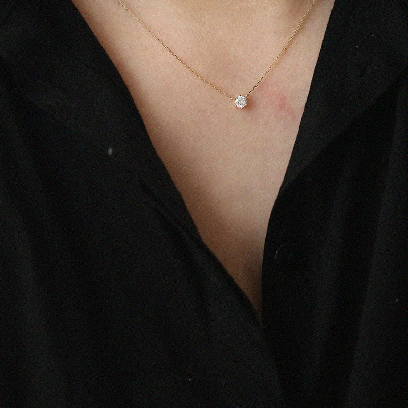 Unique Zircon Sparkling Necklace | Dazzling Collarbone Jewellery-Nora Luxe