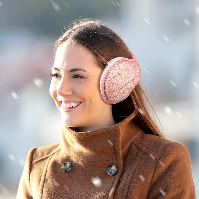 Unisex Foldable Knitted Ear Warmers Set of 4 – BundleMuffs-Nora Luxe