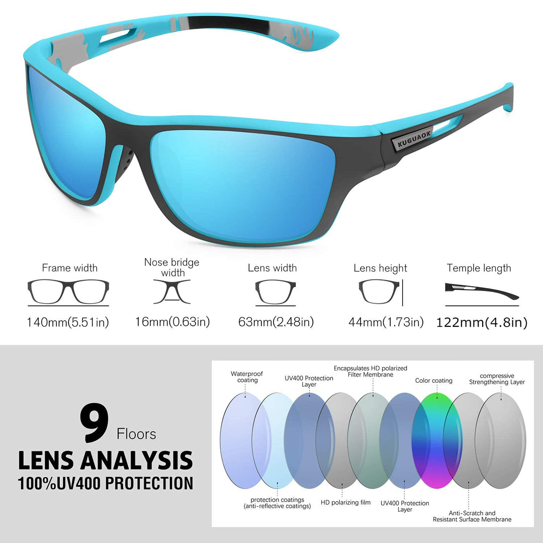 Unisex Outdoor Sunglasses - SolarGuard-Red-Nora Luxe