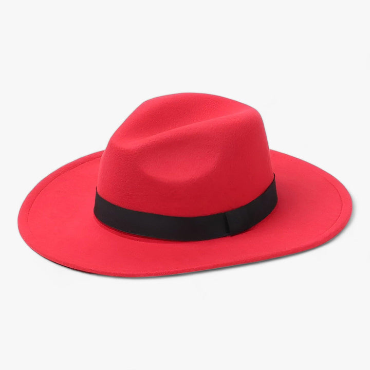 Unisex Vintage Fedora – Ardent-Red-Nora Luxe