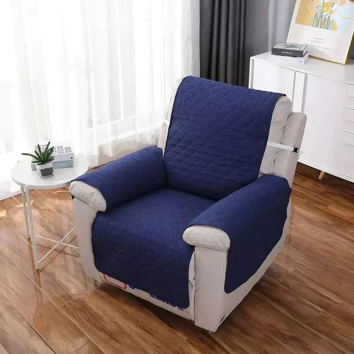 Universal Soft Armchair Cover - FlexCover-Dark Blue-S-Nora Luxe