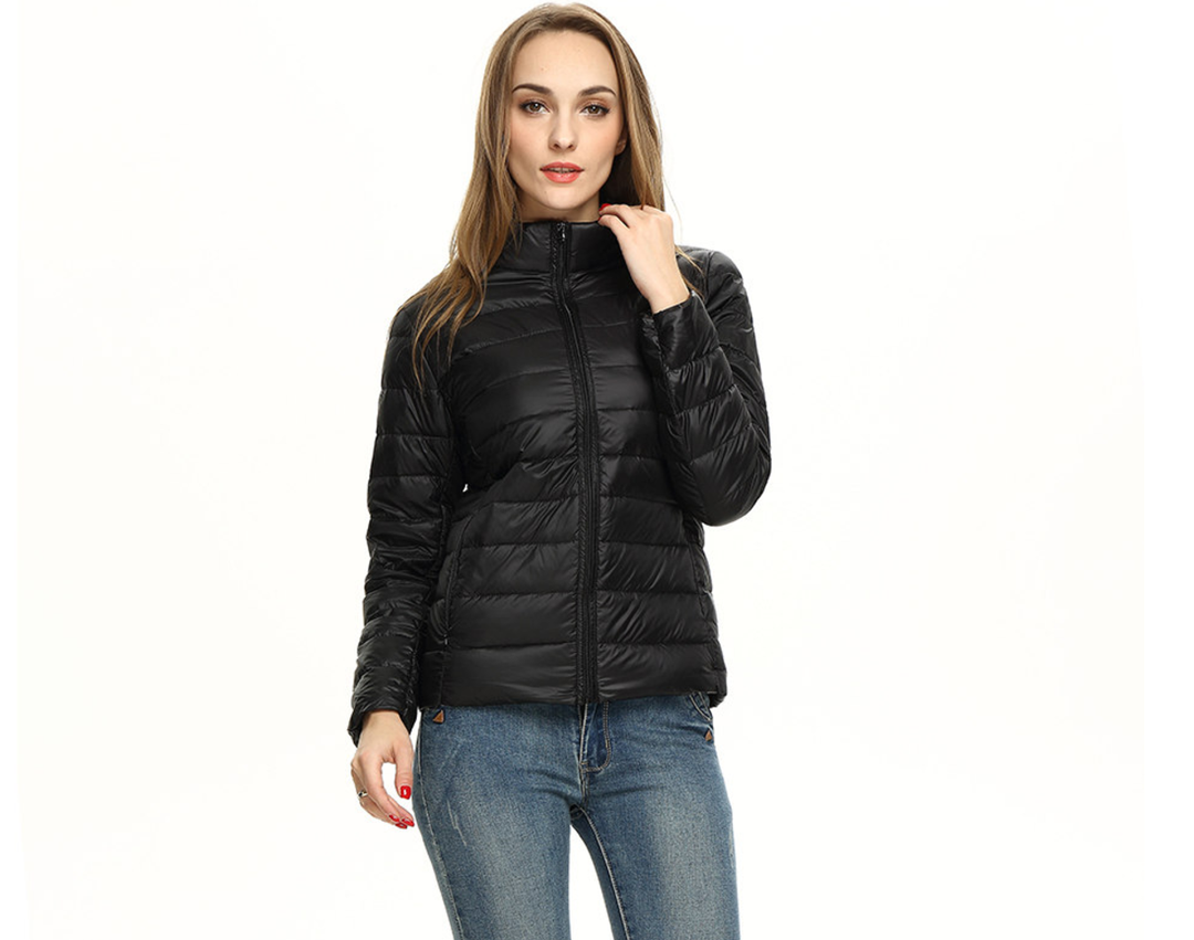 Urban Chic Lightweight Down Jacket - Diana-Black-S-Nora Luxe