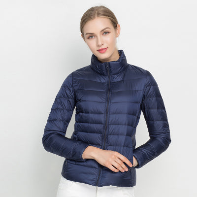 Urban Chic Lightweight Down Jacket - Diana-Marine blue-S-Nora Luxe