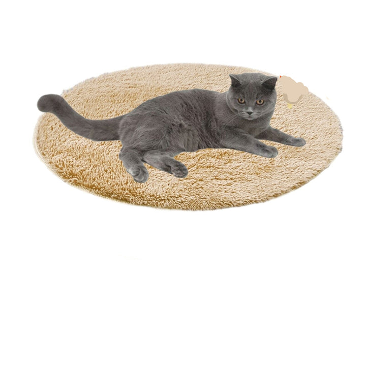 USB Heated Cat Bed - WarmNest-Brown-Nora Luxe